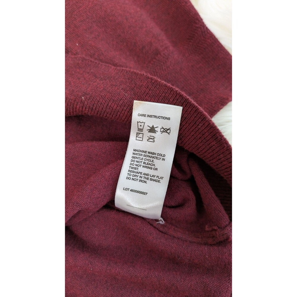 Buffalo David Bitton Burgundy Sweater Men’s Large Crewneck Pullover - Picture 5 of 9
